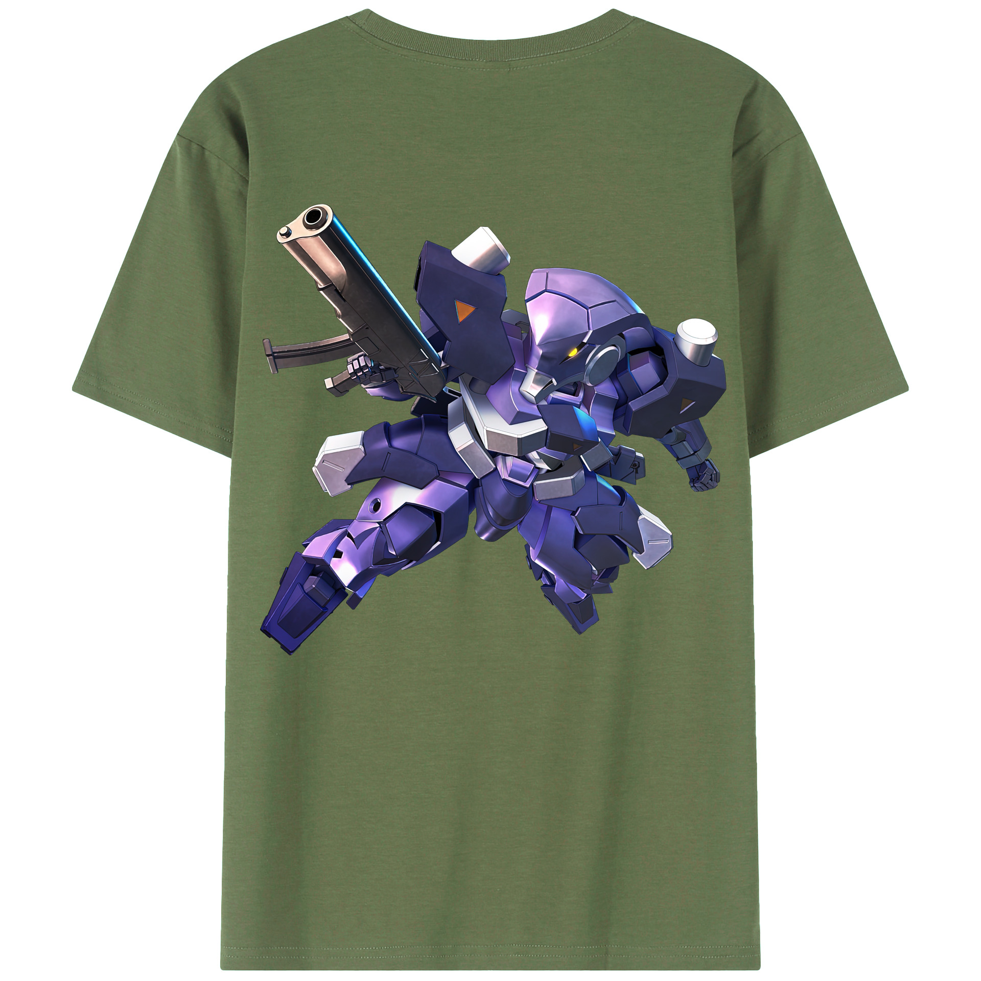 （画像用） 機動戦士ガンダム Mobile Suit Gundam 綿100％ メンズ半袖Tシャツ（バックプリント） 通気性